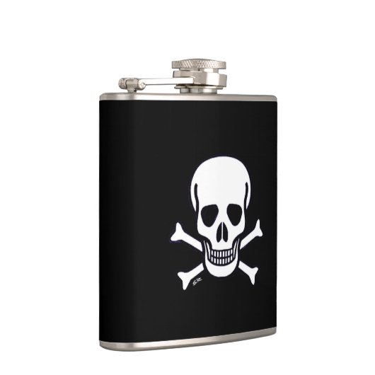 Schuif in Botten Kolf met zwarte omhulling Heupfles (Rechts)