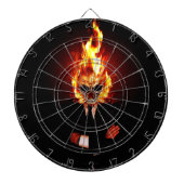 Schuif in brand dartbord (Voorkant)