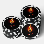 Schuif in brand poker chips (Opstapeling)