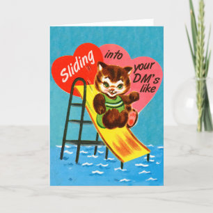 Schuif in de DM's - Valentijnsdag-kaart Feestdagen Kaart