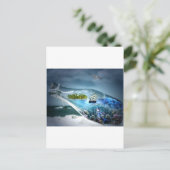 Schuif in een fles briefkaart (Staand voorkant)