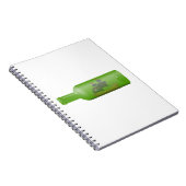Schuif in een fles notitieboek (Rechterzijde)