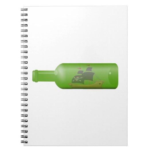 Schuif in een fles notitieboek (Voorkant)