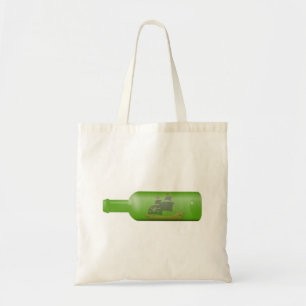 Schuif in een fles tote bag