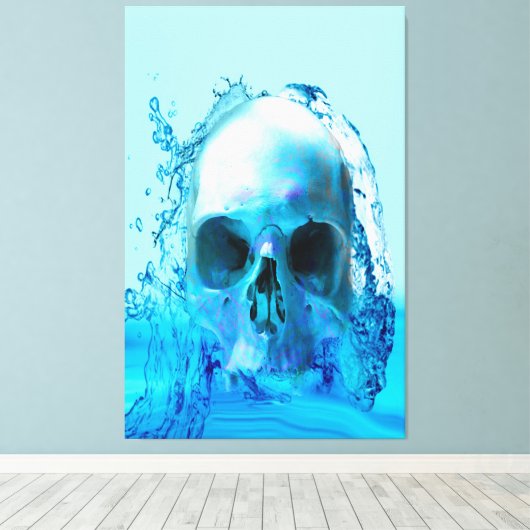 Schuif in water canvas afdruk (Insitu (Houten vloer))