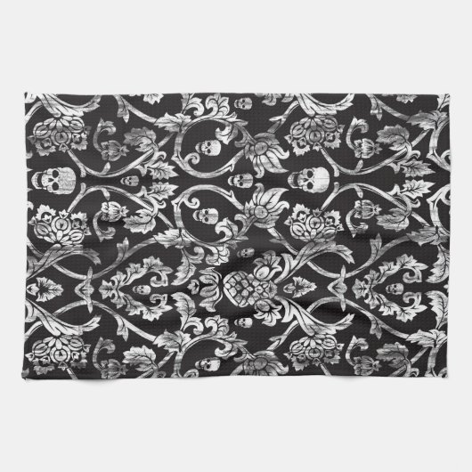 Schuif in zwart-wit. theedoek (Horizontaal)