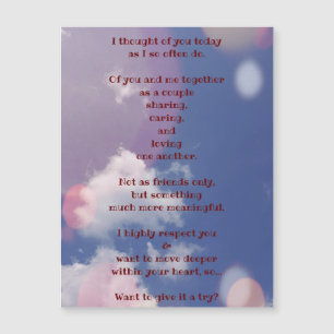 Schuif je schoten naar haar Magnetisch Wenskaart