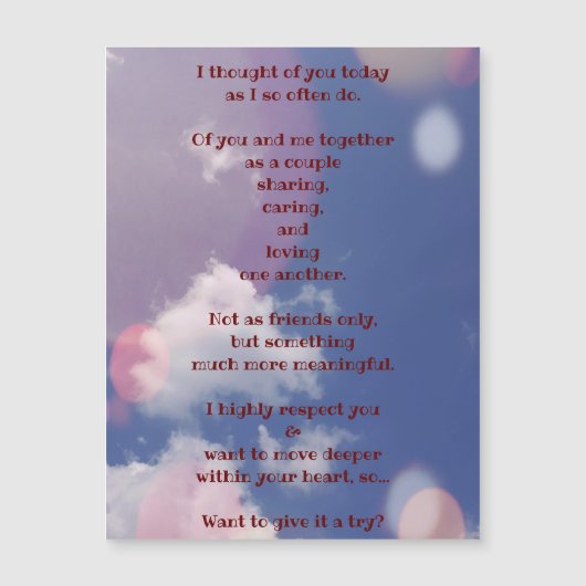 Schuif je schoten naar haar Magnetisch Wenskaart (Voorkant)