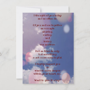 Schuif je schoten naar haar platte Wenskaart