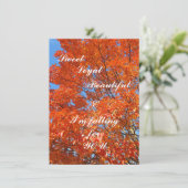 Schuif je schoten naar haar platte Wenskaart (Staand voorkant)