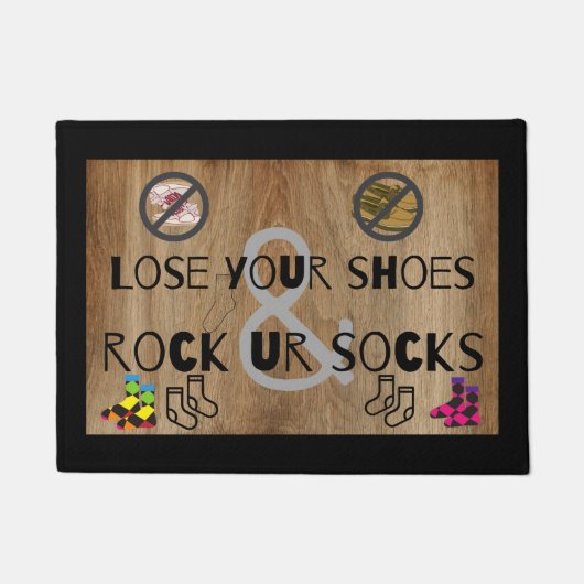 Schuif je sokken! Doormat Deurmat (Voorkant)