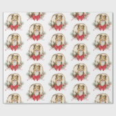 Schuif kerstpapier met schelpdiertjes cadeaupapier (Vlak)