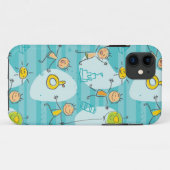 Schuif kinderen op het strandpatroon Case-Mate iPhone case (Achterkant (horizontaal))