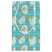 Schuif kinderen op het strandpatroon klein cadeauzakje (Voorkant)