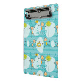 Schuif kinderen op het strandpatroon mini klembord (Angled2)