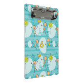 Schuif kinderen op het strandpatroon mini klembord (Schuin)