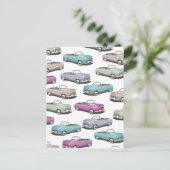 Schuif  klassiek autopatroon briefkaart (Staand voorkant)