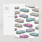 Schuif  klassiek autopatroon briefkaart (Voorkant / Achterkant)