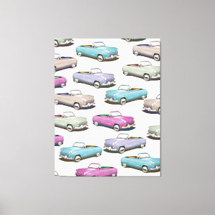 Schuif klassiek autopatroon canvas afdruk