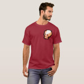 Schuif (maroon) t-shirt (Voorkant volledig)