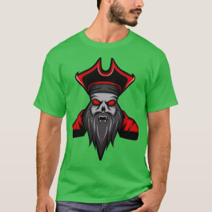 Schuif met baard Piraat-editie T-shirt