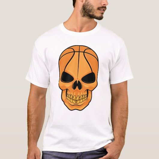 Schuif met Basketball Head T-shirt (Voorkant)