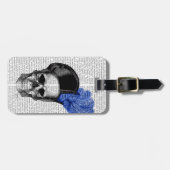 Schuif met blauw Pet Bagagelabel (Voorkant horizontaal)