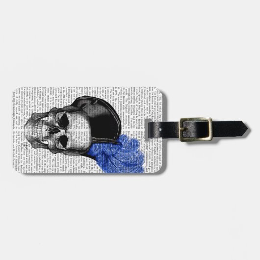 Schuif met blauw Pet Bagagelabel (Voorkant horizontaal)