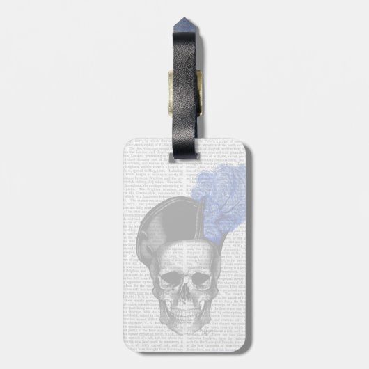 Schuif met blauw Pet Bagagelabel (Achterkant verticaal)