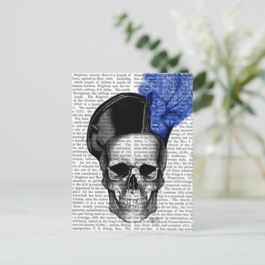 Schuif met blauw Pet Briefkaart (Staand voorkant)