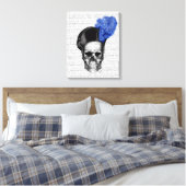 Schuif met blauw Pet Canvas Afdruk (Insitu (Slaapkamer))