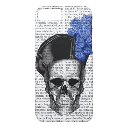 Schuif met blauw Pet Case-Mate iPhone Case (Achterkant)