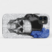 Schuif met blauw Pet Case-Mate iPhone Case (Achterkant (horizontaal))