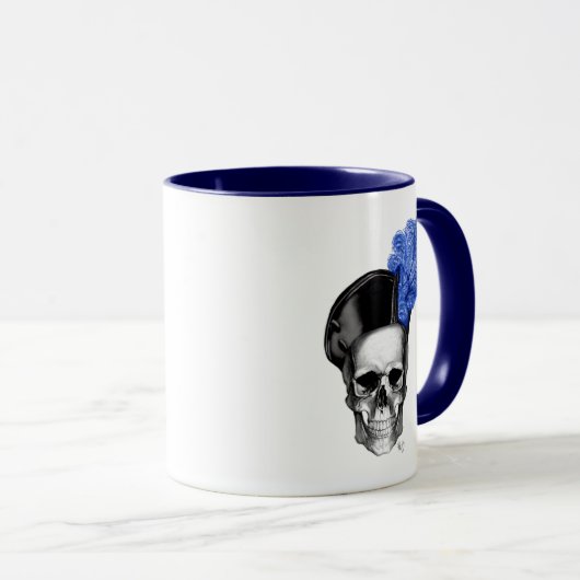 Schuif met blauw Pet Mok (Voorkant rechts)