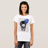 Schuif met blauw Pet T-shirt (Voorkant volledig)