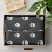 Schuif met Blauwgroen drifpapier Tissuepapier (Geschenk)