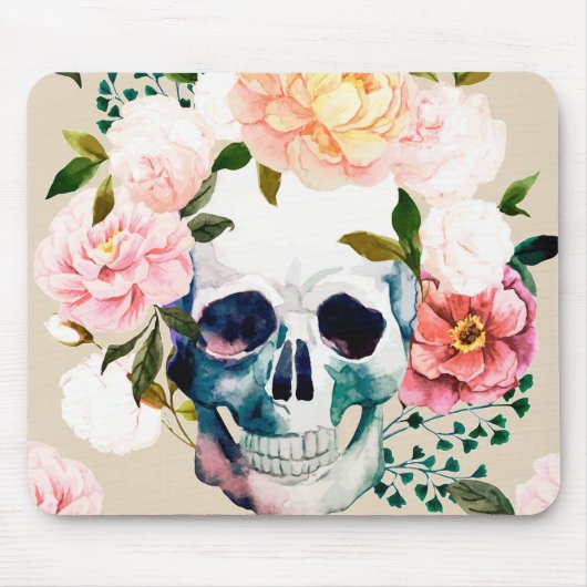 Schuif met bloemen, Muismat van pastels (Voorkant)