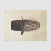 Schuif met bovenste  beige geitetextuur tissuepapier (Voorkant)