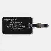 Schuif met Burning Cigarette Vincent van Gogh Art Bagagelabel (Achterkant horizontaal)