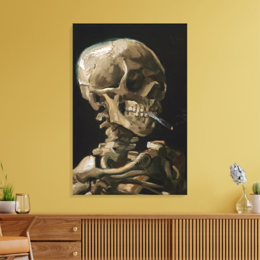 Schuif met Burning Cigarette Vincent van Gogh Art Canvas Afdruk (Insitu (Woonkamer))