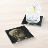 Schuif met Burning Cigarette Vincent van Gogh Art Glazen Onderzetter (Schuin)