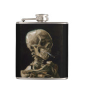 Schuif met Burning Cigarette Vincent van Gogh Art Heupfles (Voorkant)