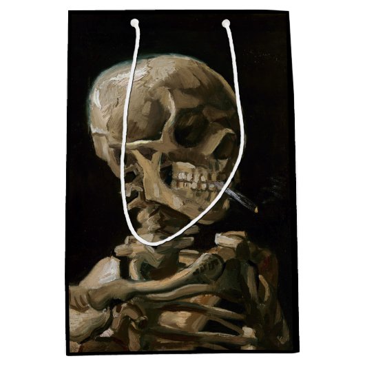 Schuif met Burning Cigarette Vincent van Gogh Art Medium Cadeauzakje (Voorkant)