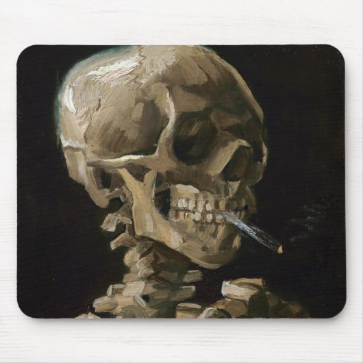 Schuif met Burning Cigarette Vincent van Gogh Art Muismat (Voorkant)