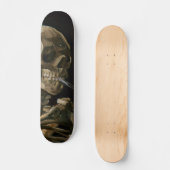 Schuif met Burning Cigarette Vincent van Gogh Art Persoonlijk Skateboard (Voorkant)