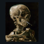 Schuif met Burning Cigarette Vincent van Gogh Art Poster<br><div class="desc">Vincent van Gogh (Nederlands, 1853 - 1890) Skull of a Skeleton with Burning Cigarette, 1885-86, Oil on canvas Unframed: 32 cm × 24, 5 cm (13 in × 9, 6 inch) Vroegtijdig werk van Vincent van Gogh. Dit kleine schilderij maakt deel uit van het permanente collectie van het Van Gogh...</div>