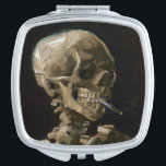 Schuif met Burning Cigarette Vincent van Gogh Art Reisspiegeltje<br><div class="desc">Vincent van Gogh (Nederlands, 1853 - 1890) Skull of a Skeleton with Burning Cigarette, 1885-86, Oil on canvas Unframed: 32 cm × 24, 5 cm (13 in × 9, 6 inch) Vroegtijdig werk van Vincent van Gogh. Dit kleine schilderij maakt deel uit van het permanente collectie van het Van Gogh...</div>