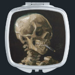 Schuif met Burning Cigarette Vincent van Gogh Art Reisspiegeltje<br><div class="desc">Vincent van Gogh (Nederlands, 1853 - 1890) Skull of a Skeleton with Burning Cigarette, 1885-86, Oil on canvas Unframed: 32 cm × 24, 5 cm (13 in × 9, 6 inch) Vroegtijdig werk van Vincent van Gogh. Dit kleine schilderij maakt deel uit van het permanente collectie van het Van Gogh...</div>