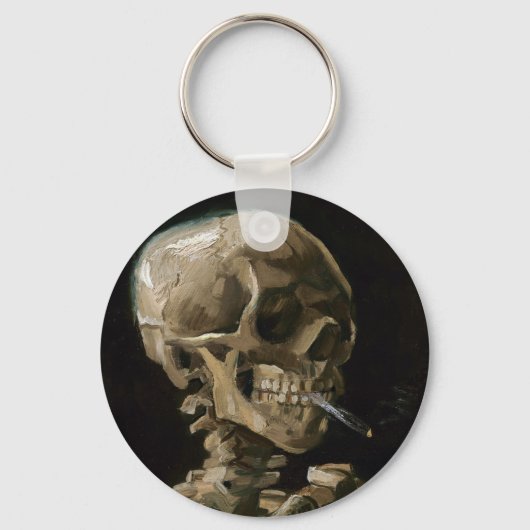 Schuif met Burning Cigarette Vincent van Gogh Art Sleutelhanger (Voorkant)
