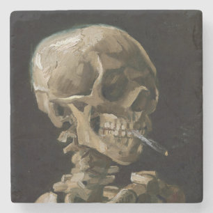 Schuif met Burning Cigarette Vincent van Gogh Art Stenen Onderzetter